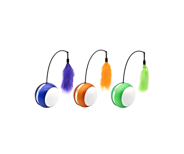 BOLA INTERACTIVA AUTOGIRATORIA 360 CON LUZ Y SONIDO MASCOTA QH006