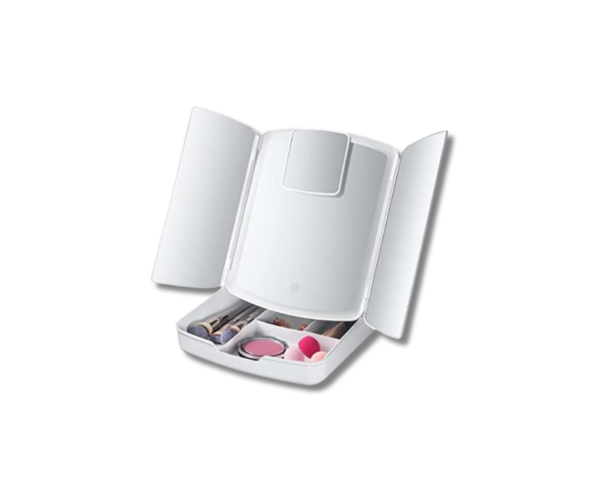 ESPEJO CON ORGANIZADOR DE MAQUILLAJE XR-6604